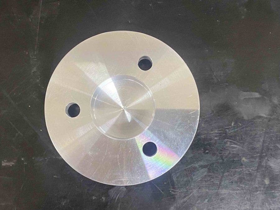 Covico billet steering wheel cap AM1045 polished aluminium for marine use.