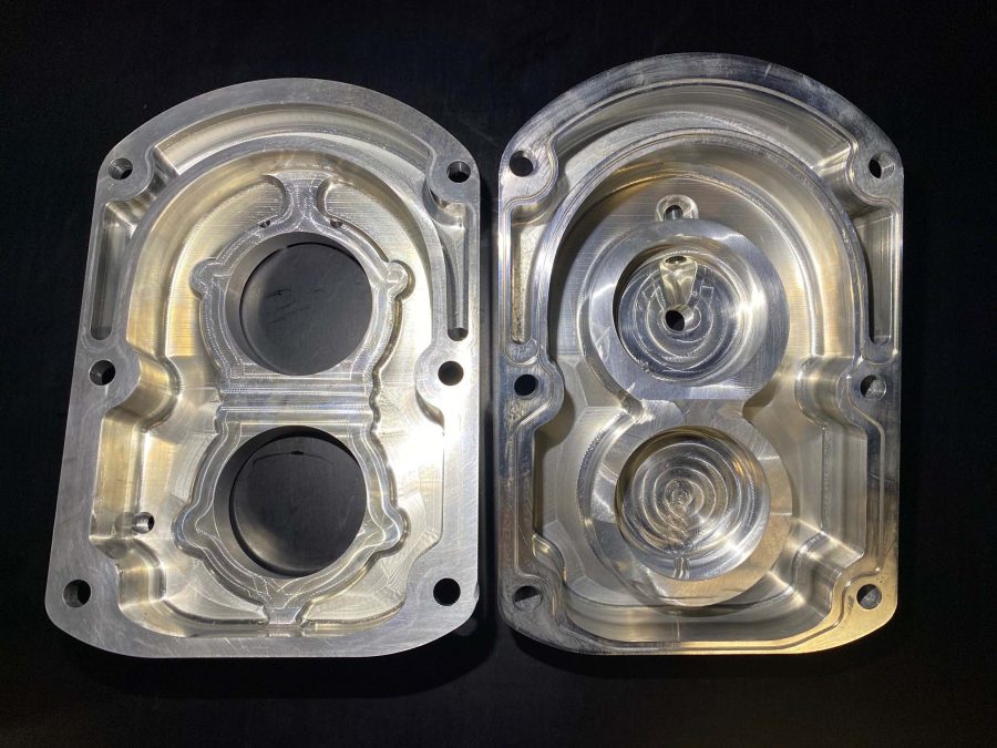 Argo V Drive billet main housing set, Black (AM1025) and Silver (AM1026)