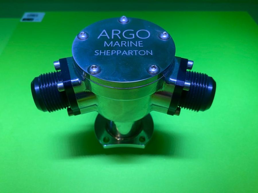 Argo billet chrome water pump with -12 or -16 fittings – AM1150 / AM1153
