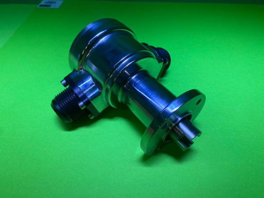 Argo billet chrome water pump with -12 or -16 fittings – AM1150 / AM1153