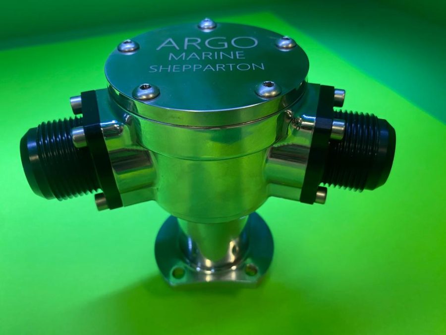 Argo billet chrome water pump with -12 or -16 fittings – AM1150 / AM1153