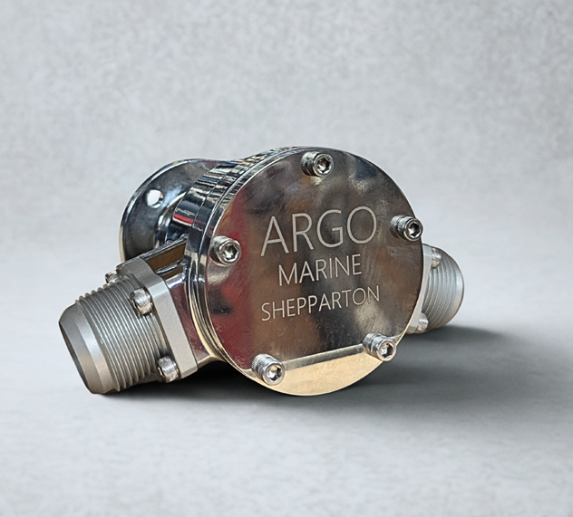 Argo Billet Chrome Water Pump with 12 or 16 Fittings