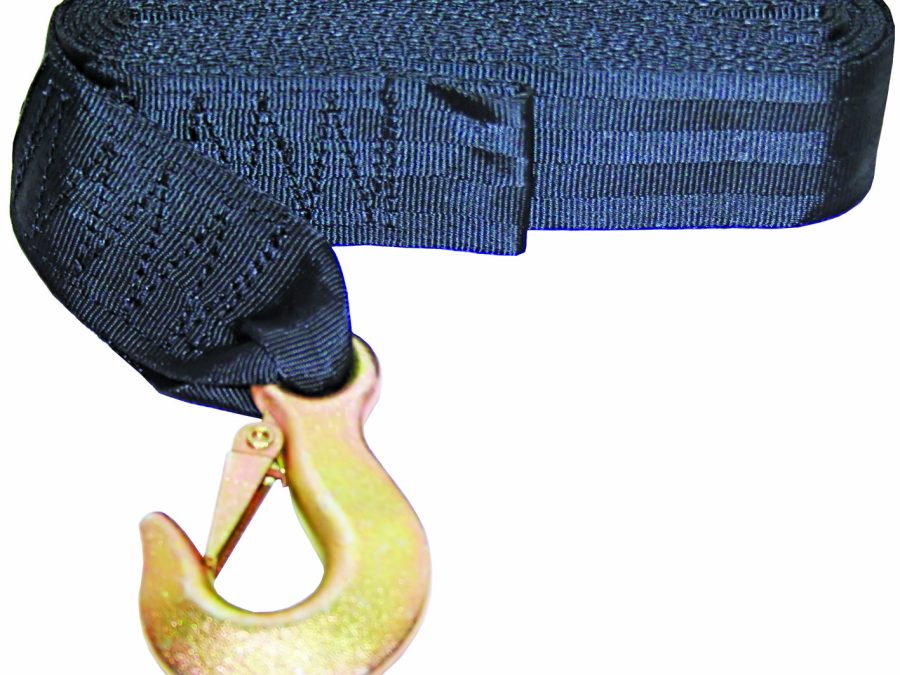 Winch Strap & Snap Hook 7.5 Metres RWB1169