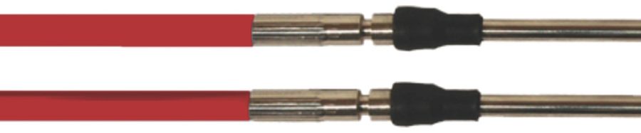 Control Cable EC133R 7Ft with stainless ends and red jacket