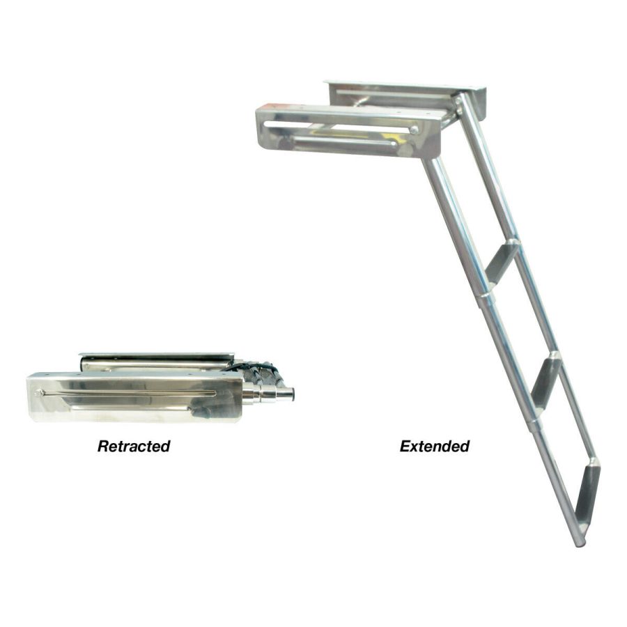 BLA Telescopic Boarding Ladder 3 Step stainless steel