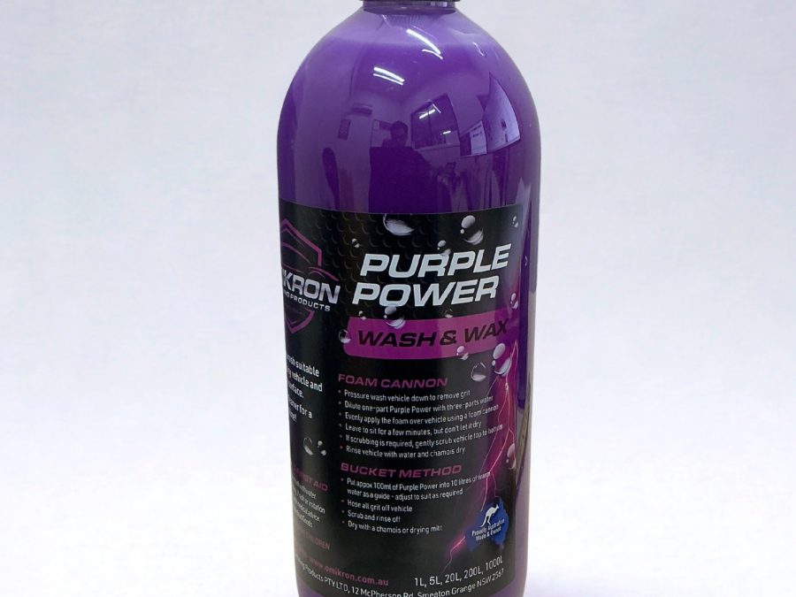 Omikron Purple Power Wash & Wax 1L bottle