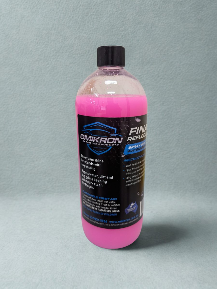 Omikron Final Reflection Spray Wax & Waterless Wash 1L bottle