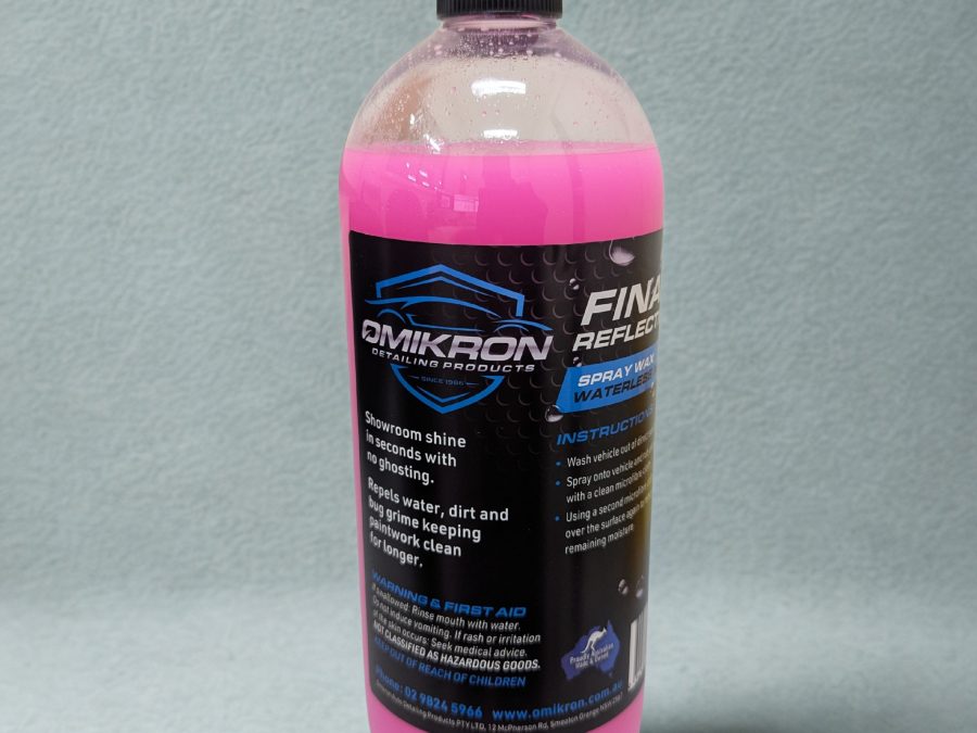 Omikron Final Reflection Spray Wax & Waterless Wash 1L bottle