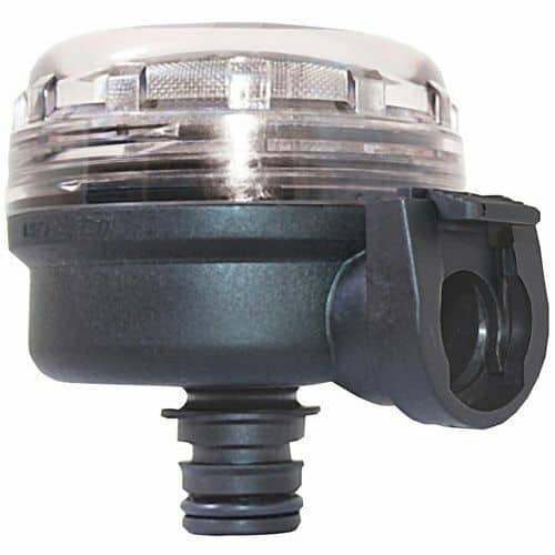 Jabsco 46400-9500 Pumpgard 90° Snap-In Strainer with clear cover