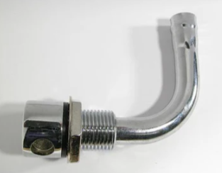 BLA Fuel Tank Breather Chrome Angled 13mm 90° Bend Up