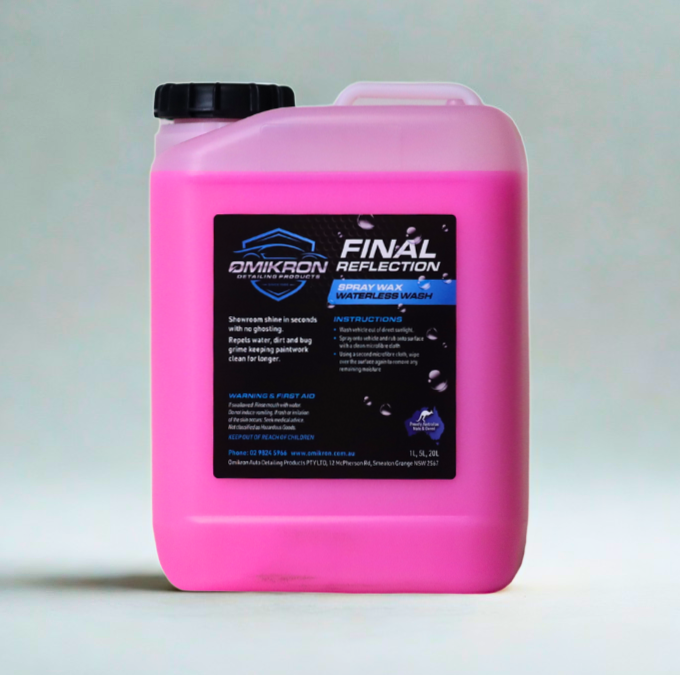 Omikron Final Reflection Waterless Wash & Spray Wax 5L container