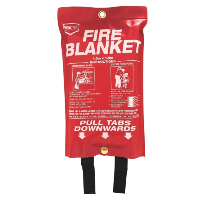 FirePro fire blanket 1m x 1m in soft pouch